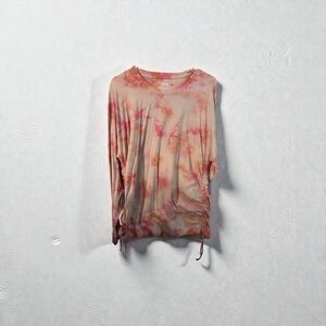 Victoria's Secret Tie-Dye Long Sleeve Top - Pink and Orange
